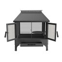 【5と0のつく日限定!ポイント5倍!本日限定!】屋外暖炉 ファイヤーピット 調理用グリル網付き ct2127124