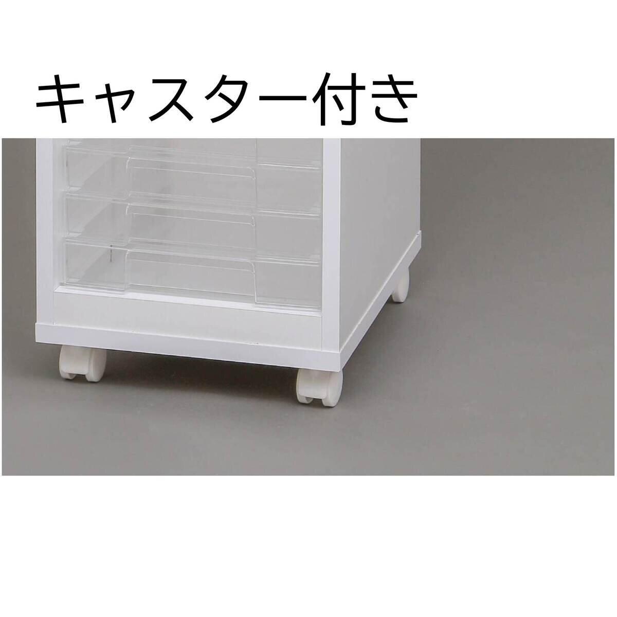 【大感謝祭!ポイント5倍!期間限定】アイリスオーヤマ キャスター付き 浅型引き出し13段 木製フロアケース ct54208 [2]