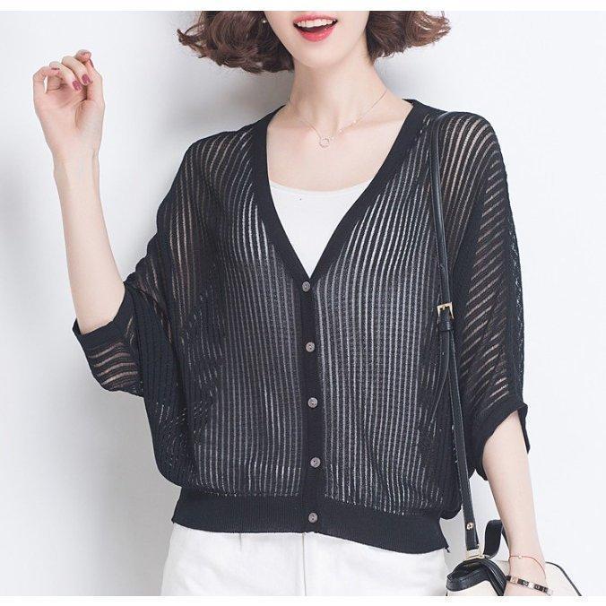 【1着半額！まとめ買い2枚購入割引クーポン利用で！ 】大好評商品！カーディガン サマーカーディガン 薄手 カーディ Vネックカーディガン 夏カーディガン 長袖 Vネック UVカット オフィス 通勤 室