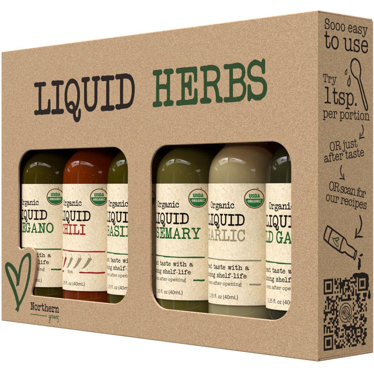 最大ポイント9倍!本日限定 Northern Greens オーガニックリキッドハーブ セット 40ml x 6