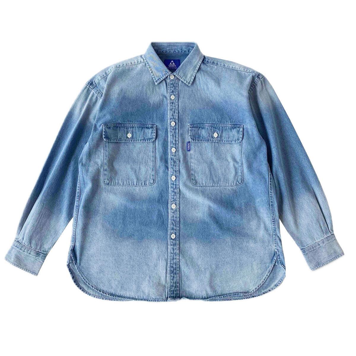 ジェリー メンズ 長袖 デニム ワークシャツ ct62748