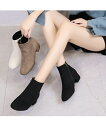 【Fashion THE SALE限定!1着半額!まとめ買い2枚購入割引クーポン利用で! 】レディース ショートブーツ ローヒール ヒール 無地 ブーティ 太ヒール シンプル カジュアル