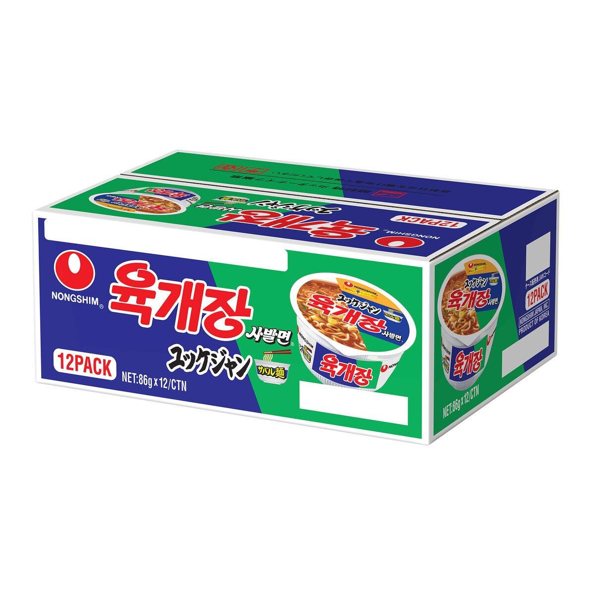 【ポイント最大12倍!お買い物マラソン！】ユッケジャンカップラーメン12個入 ct591194