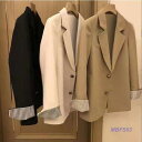 【Fashion THE SALE限定!1着半額!まとめ買い2枚購入割引クーポン利用で! 】スーツジャケット レディース 秋新作 長袖 ブレザー 黒スーツ 40...