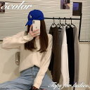 【お買い物マラソン限定!1着半額!まとめ買い2枚購入割引クーポン利用で! 】ニット 長袖 レディース 女性 トップス Vネック リブ 袖口ボタン プルオーバー ...