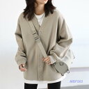 【お買い物マラソン限定!1着半額!まとめ買い2枚購入割引クーポン利用で! 】スウェット カーディガン レディース 前開き Vネック トレーナー ス ビッグシルエ...