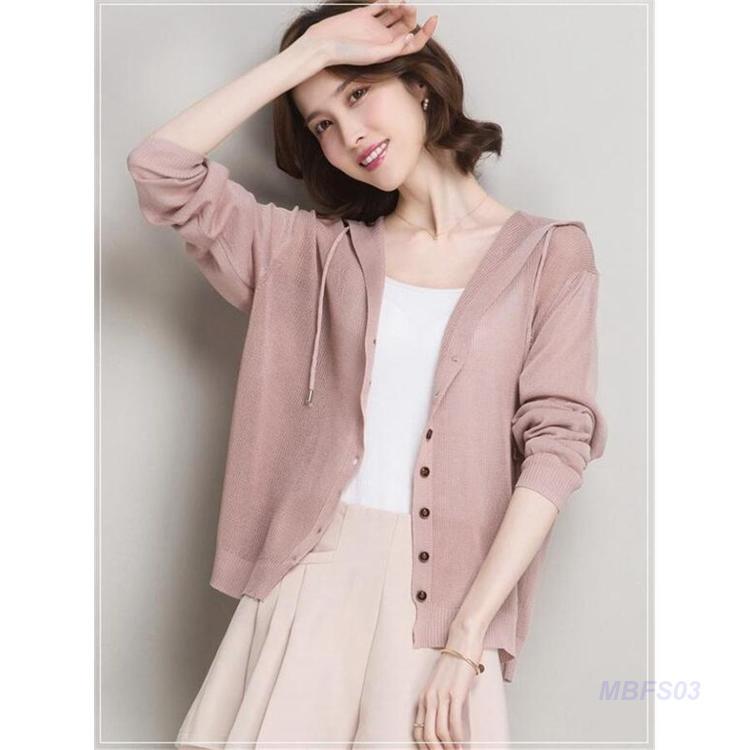 【お買い物マラソン限定！1着半額！まとめ買い2枚購入割引クーポン利用で！ 】カーディガン フード付きカーディガン ニットカーディガントップス レディース 羽織り UVカット エアコン対策 早秋 ニット秋ジャケット