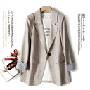 【お買い物マラソン限定!1着半額!まとめ買い2枚購入割引クーポン利用で! 】スーツジャケット テーラード ジャケット レディース スーツ 春 秋 アウター 無地...