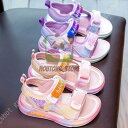 【5と0のつく日限定!1着半額!まとめ買い2枚購入割引クーポン利用で! 】サンダル キッズ 女の子 ビーチサンダル 防滑 子供靴 可愛い 歩きやすい 靴 マジッ...