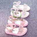 【5と0のつく日限定!1着半額!まとめ買い2枚購入割引クーポン利用で! 】キッズ サンダル 靴 女の子 ジュニア 子供用 ラメ キラキラ マジックテープ ドレス...