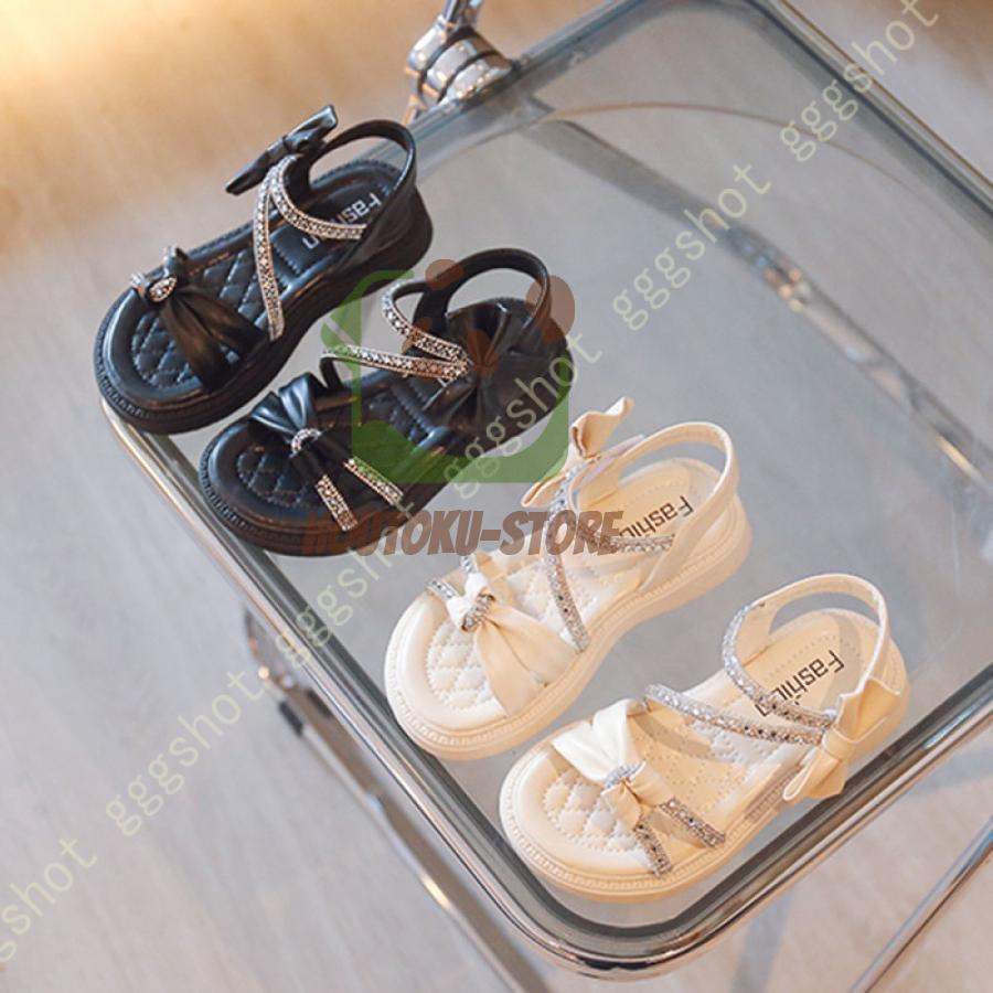 【ブラックフライデー限定！1着半額！まとめ買い2枚購入割引クーポン利用で！ 】女の子 サンダル しわ..