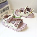 【5と0のつく日限定!1着半額!まとめ買い2枚購入割引クーポン利用で! 】サンダル キッズ 子供用 ジュニア 女の子 マジックテープ 子供靴 子供 スポーツサン...