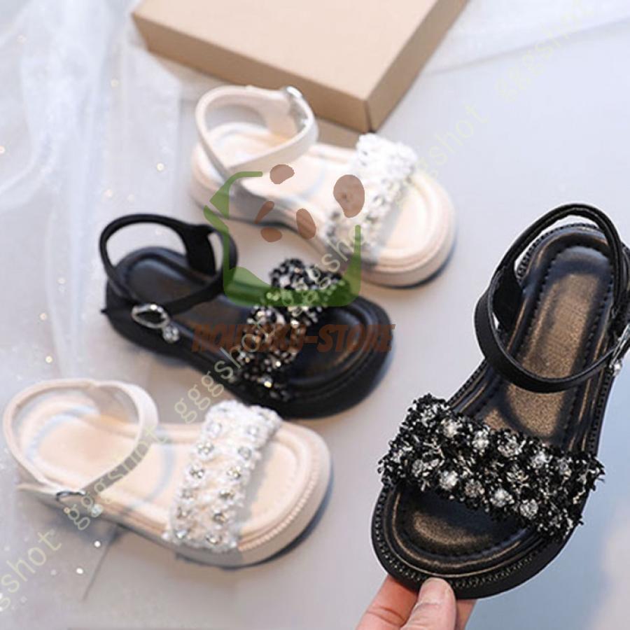 【5と0のつく日限定！1着半額！まとめ買い2枚購入割引クーポン利用で！ 】ベビー サンダル キッズ 女の..