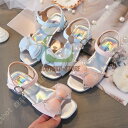 【期間限定!1着半額!まとめ買い2枚購入割引クーポン利用で! 】子供靴 サンダル 女の子 ラインストーン オープントゥ サンダル 履きやすい リボン付き オープントゥ マジックテープ ストラップ グラディエーターサンダル