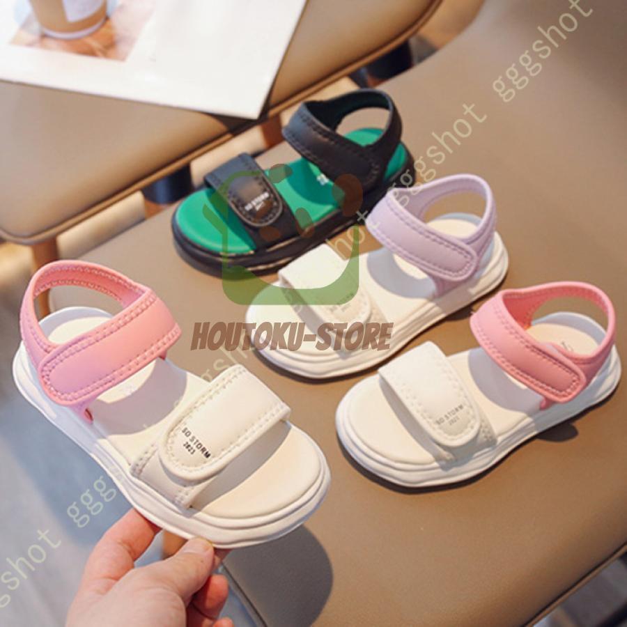 【ブラックフライデー限定！1着半額！まとめ買い2枚購入割引クーポン利用で！ 】履きやすい キッズサンダル 女の子 ビーチサンダル マジックテープ シューズ やわらかい 子供 スポーツサンダル 女の子 女児 夏 子供シューズ 通園 通学