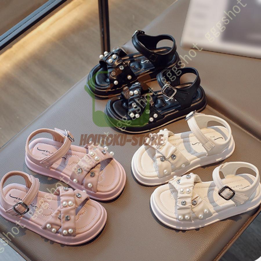 【5と0のつく日限定！1着半額！まとめ買い2枚購入割引クーポン利用で！ 】かわいい サンダル キッズ 女..