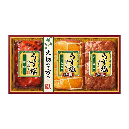 丸大 【お歳暮】「丸大食品」 うす塩仕立てハムギフト 《お届け期間：11/20~12/20》