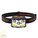 【お買い物マラソン限定!1着半額!まとめ買い2枚購入割引クーポン利用で! 】LED ヘッドランプ 防水 高輝度 強力 USB充電式 センサー付き ヘッドライト 釣り 登山 キャンプ アウトドア 現場仕事 工事 作業用 防災 災害 停電対策 懐中電灯