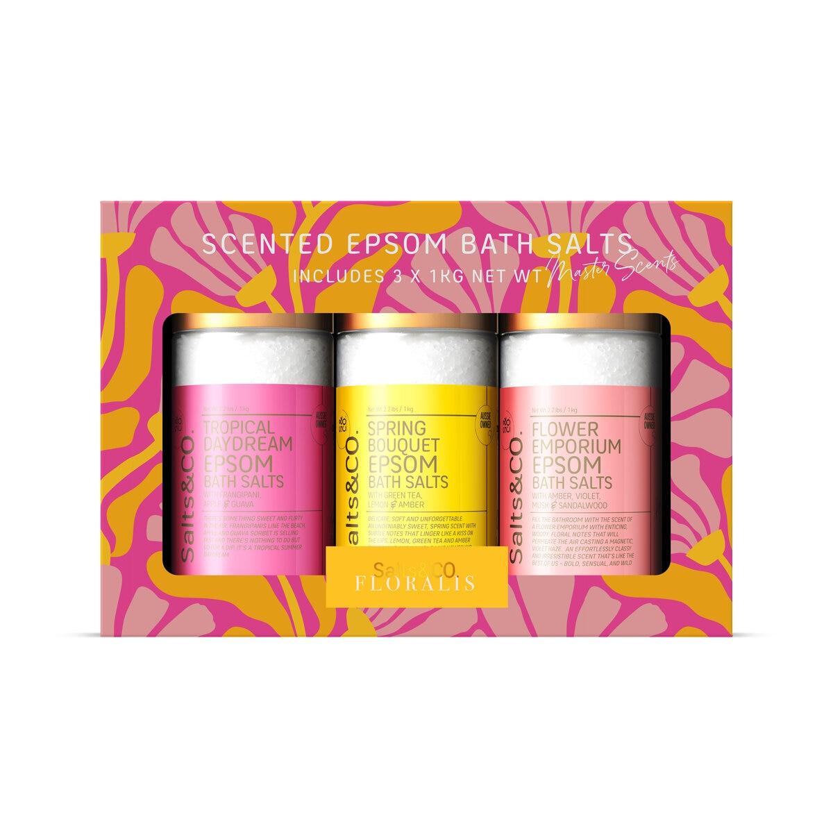 ���紶�պס��ݥ����5�ܡ����ָ����Salts & Co. ���ץ���Х������ 3����ι�� 1kg x 3 ct73295