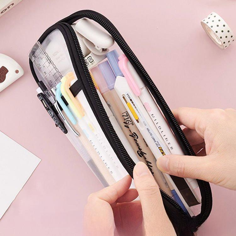 【5と0のつく日限定!1着半額!まとめ買い2枚購入割引クーポン利用で! 】ふでばこ 筆箱 ペンケース 大容量 筆入れ ポーチ 文房具収納 ギフト 中学校 高校 ...