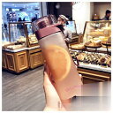 【5と0のつく日限定!1着半額!まとめ買い2枚購入割引クーポン利用で! 】水筒 直飲み 大容量 おしゃれ ins風 透明 夏用 軽い 便利 プラスチック ジム ...