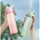 【5と0のつく日限定!1着半額!まとめ買い2枚購入割引クーポン利用で! 】水筒 直飲み 夏 650ml 運動水筒 ミスト スプレー水筒 熱中症対策 オシャレ 大...