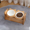 【5と0のつく日限定!1着半額!まとめ買い2枚購入割引クーポン利用で! 】猫用食器犬(小中型犬)フードボール1個2個ボウル餌皿エサ皿陶器茶碗木製棚スタンド食べや...