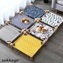 【お買い物マラソン限定!1着半額!まとめ買い2枚購入割引クーポン利用で! 】猫 ハンモック ネコ ベッド 猫用品 夏 涼しい ペットベッド ベッド木製