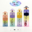 【5と0のつく日限定!1着半額!まとめ買い2枚購入割引クーポン利用で! 】ウォーターボトル 水筒 ウォーター ボトル タイムマーカー 子供 キッズ 目盛り ワン...