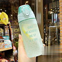 【お買い物マラソン限定!1着半額!まとめ買い2枚購入割引クーポン利用で! 】水筒 夏用 ストロー おしゃれ 可愛い ins風 プラスチック 体操 ヨガ トレーニ...