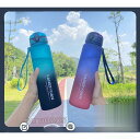 【スーパーセール限定!1着半額!まとめ買い2枚購入割引クーポン利用で! 】水筒 直飲み 運動水筒 500/1000ml 大容量 ボトル ジム 体操 ヨガ トレーニング 遠足 テニス 自転車 散歩 軽い 透明 持ち歩く アウトドア スポーツ コップ(3)