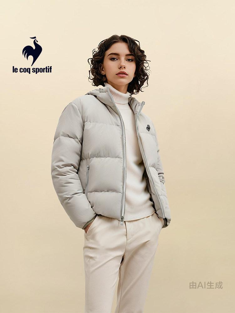 ルコックスポルティフ ゴルフ ダウンジャケット【グレーネイビー/LL】美品！ reonard_1-240001107833