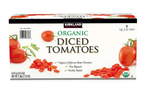 【ポイント5倍！期間限定】カークランドシグネチャー オーガニック ダイストマト 411g x 8缶　Kirkland Signature Organic Diced Tomatoes 411g x 8 count ct633561