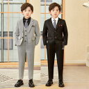 【5と0のつく日限定!1着半額!まとめ買い2枚購入割引クーポン利用で! 】卒業式 スーツ 男の子 5点セット フォーマルスーツ 縦ストライプ 子供フォーマル 正...