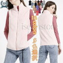 フリース ジャケット 暖かい 冬服 袖なし もこもこ レディース 前開き ボア スタンドカラー アウトドア 無地 大きサイズ 秋 冬