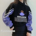 【お買い物マラソン限定!1着半額!まとめ買い2枚購入割引クーポン利用で! 】ハイネック 女性 ス パーカー トレーナー 配色 レディース 長袖 プルオーバー シ...