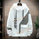 【5と0のつく日限定!1着半額!まとめ買い2枚購入割引クーポン利用で! 】パーカー メンズ 長袖 スウェット プルオーバー ス プリント フード付き ス スポーツカジュアル 秋服