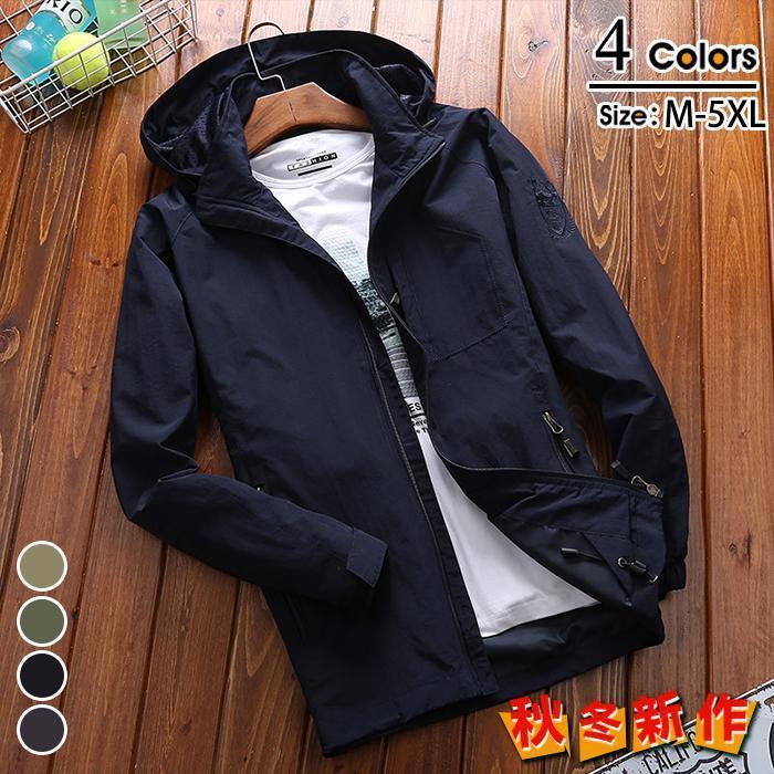 乐天商城 - 【ポイント最大9倍!お買い物マラソン！1着半額！まとめ買い2枚購入割引クーポン利用で！ 】パーカー メンズ スウェットパーカー ジップアップパーカー 長袖パーカー ボリュームネック ブルゾン メンズ ライトアウター