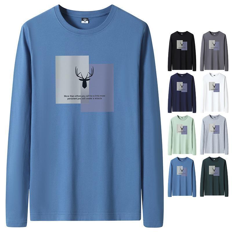 【ブラックフライデー限定！1着半額！まとめ買い2枚購入割引クーポン利用で！ 】Tシャツ メンズ ロングTシャツ ロンT 長袖 メンズ 秋服 Tシャツ Vネック クルーネック カットソー ス スリム アメカジ 秋