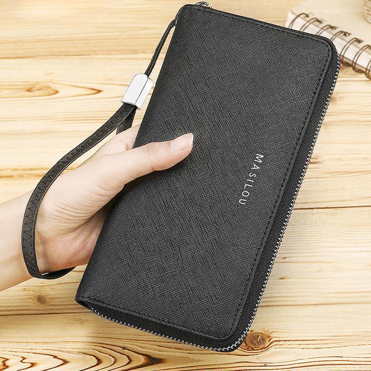 乐天商城 - 【ポイント最大12倍!お買い物マラソン！1着半額！まとめ買い2枚購入割引クーポン利用で！ 】牛革 セカンドバッグ メンズ 財布 クラッチバッグ メンズ バッグ 鞄 長財布 さいふ レザー 多機能 大容量 ビジネス カジュアル 通勤