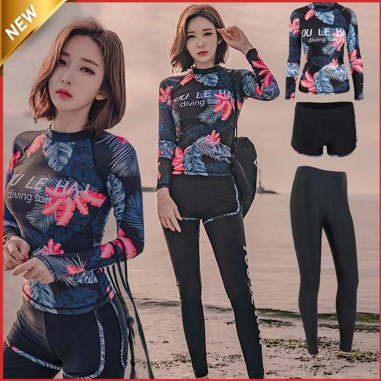 【ブラックフライデー限定！1着半額！まとめ買い2枚購入割引クーポン利用で！ 】3点セット レディース水着 女性 水着 uvカット対策 大人用 上下セット スポーツウエア スイムウェア タンキニ 水着セット みずぎ おしゃれ