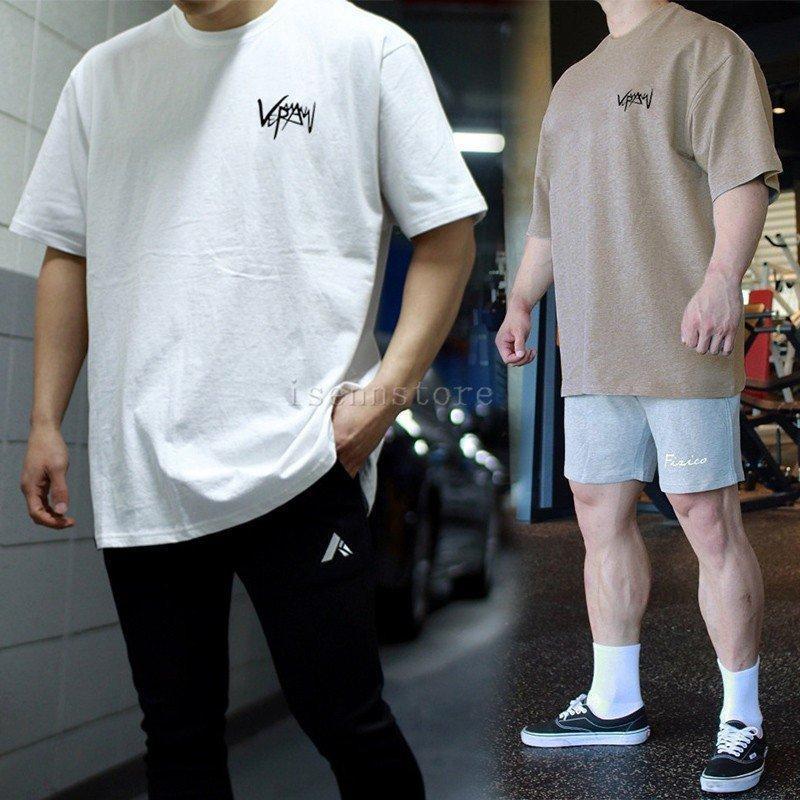 【本日限定!お買い物マラソン】1着半額!まとめ買い2枚購入割引クーポン利用で！ 】半袖 Tシャツ メンズ 速乾ドライ Tシャツ ランニング フィットネス ゆったり 大きいサイズ カジュアル スポーツシャツ トレーニング ジム 筋トレ