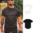 スポーツウェア メンズ Tシャツ 半袖 ロング丈 無地 メッシュ切替 ...(4)