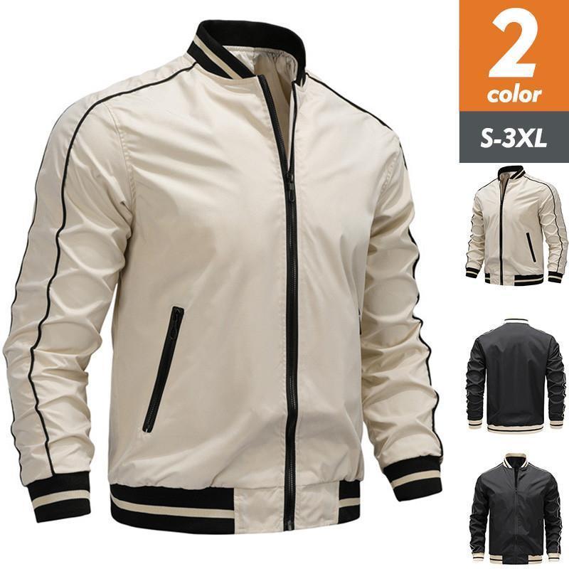 【5と0のつく日限定!1着半額!まとめ買い2枚購入割引クーポン利用で! 】新作 ゴルフウェア メンズ ジャンパー ライトアウター トレーナー ジャケット 袖ライ...