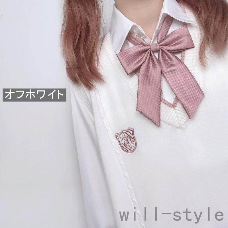 スクール 正統派 制服 学生 通学 Vネック 刺繍 ワッペン 女子 高校生 中学生 団体服 袖なし 春 夏 秋 S M L XL