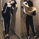 【お買い物マラソン限定!1着半額!まとめ買い2枚購入割引クーポン利用で! 】レディース ジャージ セットアップ スウェット 上下セット おしゃれ 2点セット ニ...