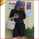 【期間限定!1着半額!まとめ買い2枚購入割引クーポン利用で! 】2点ご購入で15%OFFセットアップ レディース パジャマ 上下セット ハーフパンツ ルームウェ...