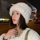 【スーパーセール限定!1着半額!まとめ買い2枚購入割引クーポン利用で! 】ファー帽子 ボア帽子 レデイーズ もこもこ ふわふわ アウトドア おしゃれ かわいい 深め 秋冬 トレンド帽子 シンプル 小顔効果
