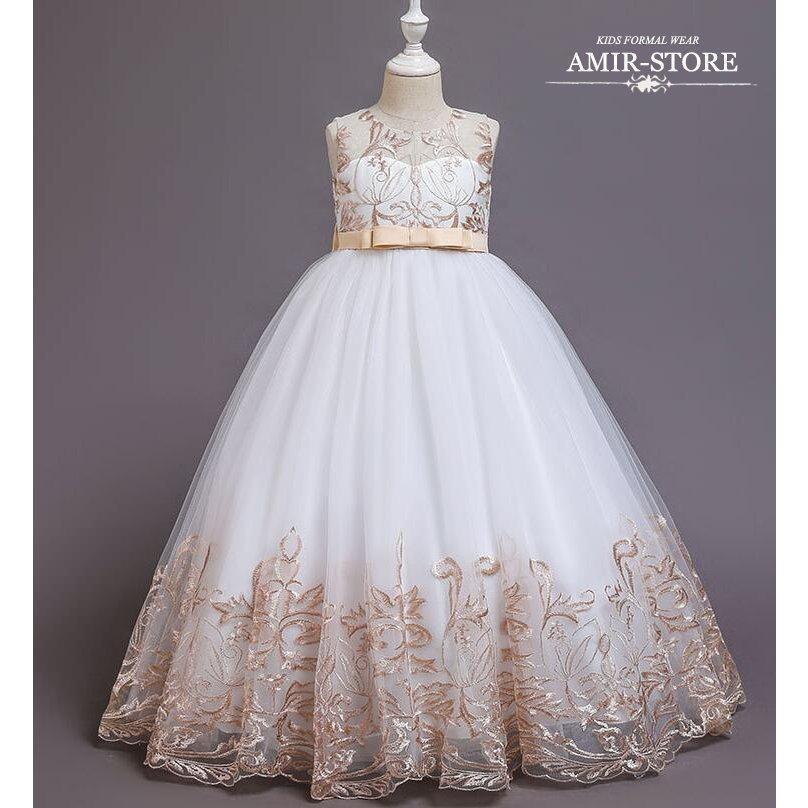 子供ドレス ピアノ発表会 フォーマルドレス ジュニアドレス 子どもドレス ロング 結婚式 女の子 ドレス キッズ ワンピース