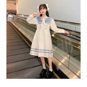 ワンピース ドレス 子供 女の子 ガールズ 110/120/130/140/150/160 長袖 入学式 卒園式 卒業式 おすすめ 白 水色(4)